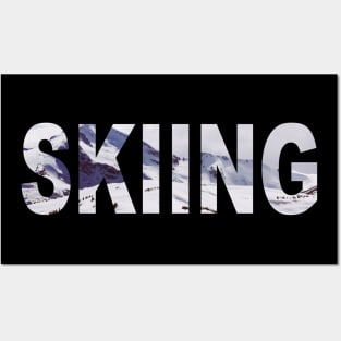 Skiing Snowy Mountain Workout Posters and Art